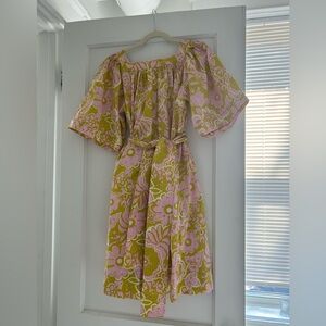 WHIT Dress in Pink and Yellow Floral